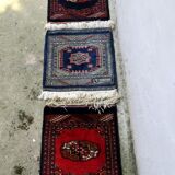 Lot of 4 small vintage Persian rugs