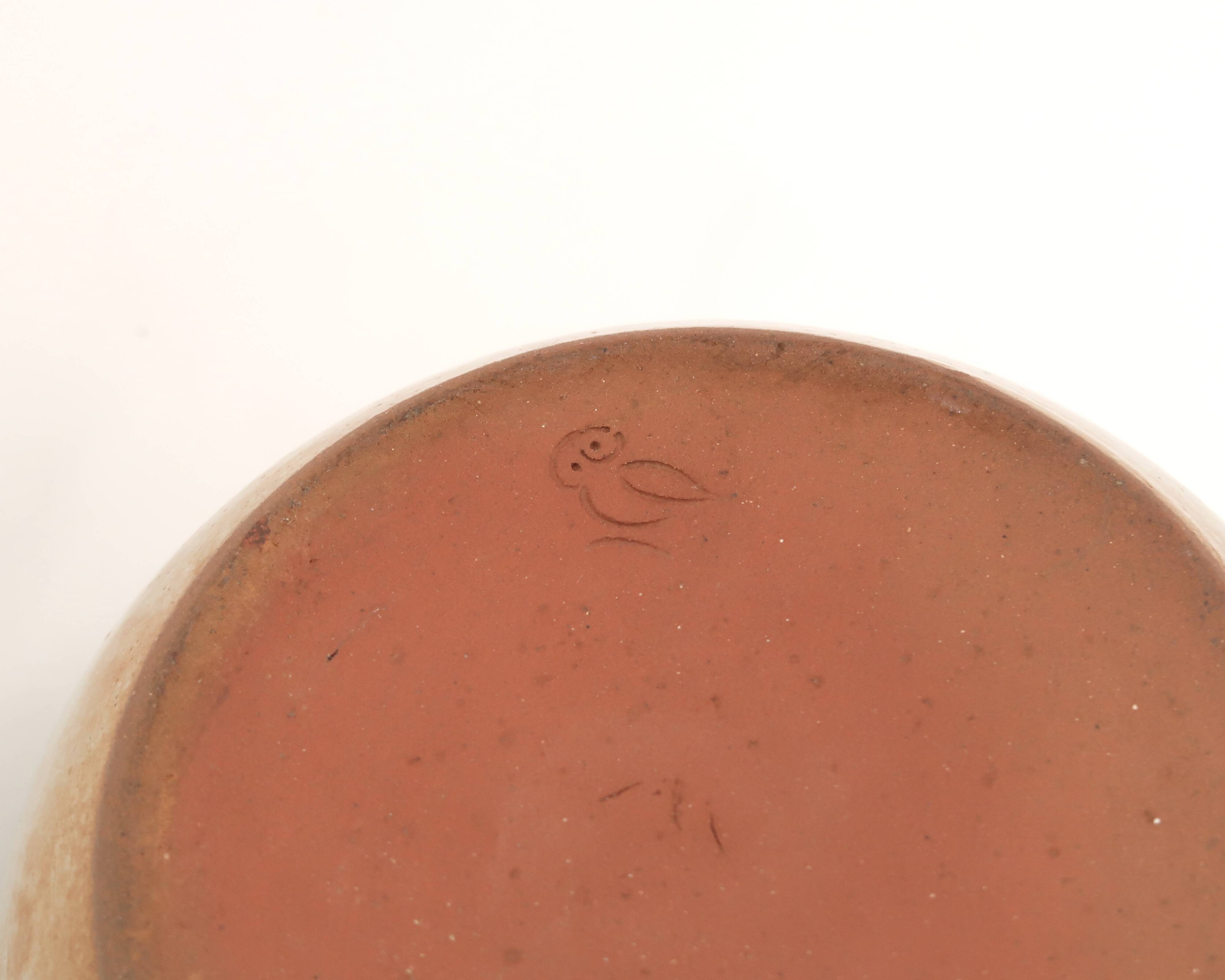 Stoneware teapot by Jeanne and Norbert Pierlot, 1960s ceramic