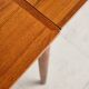 Extendable teak table by Poul Hundevad, Denmark