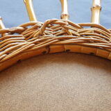 Mirror sun in rattan 43cm