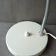 White metal lamp with flexible arm from the 50s