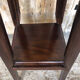 High table silver mahogany carved vintage
