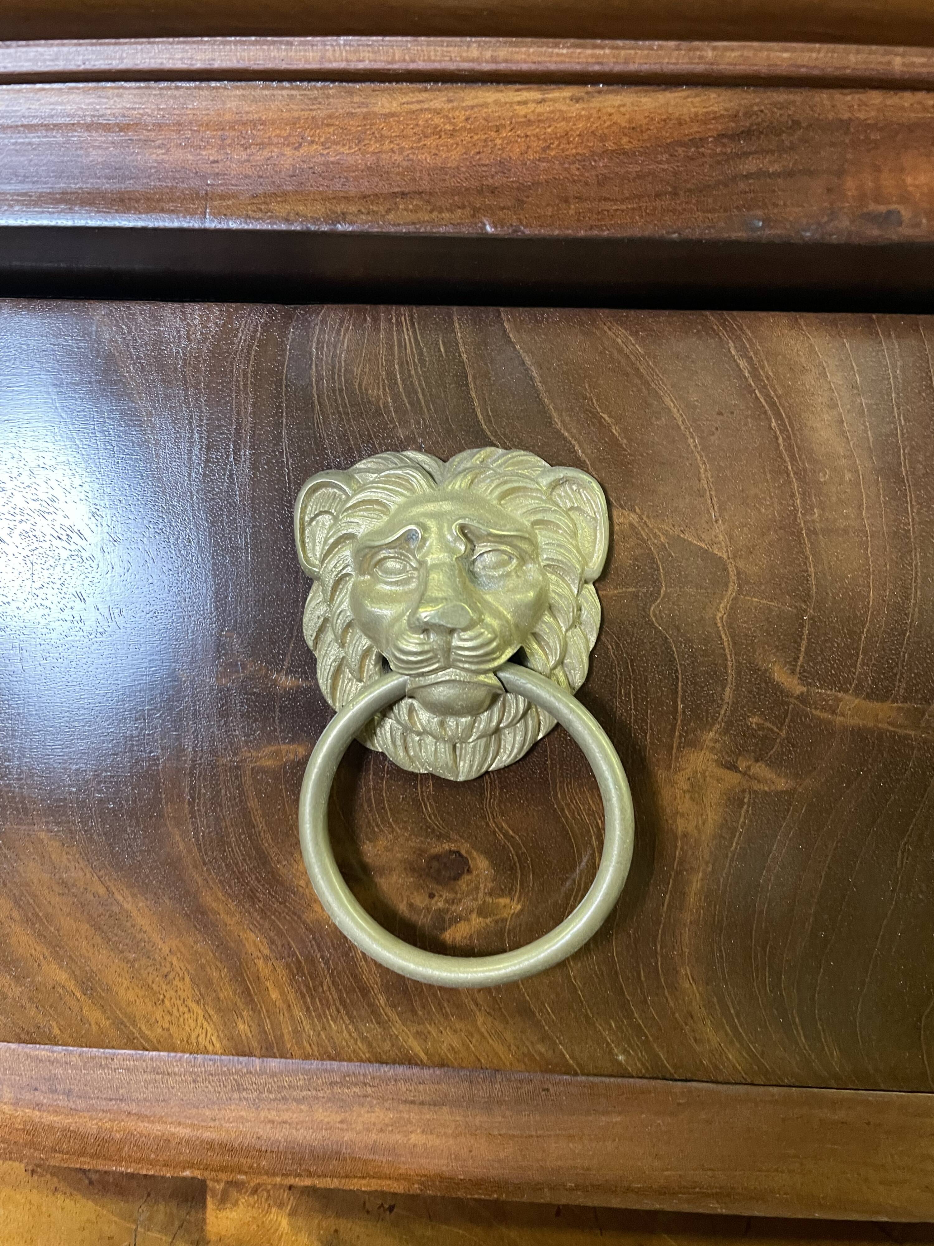 Empire mahogany secretary from the Consulate period.