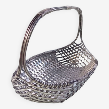 Silver metal basket