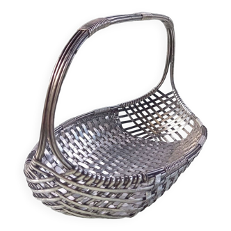 Silver metal basket