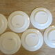 6 dessert plates in half porcelain