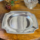 Silver-plated metal plate, Gallia model, Christofle