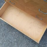 Commode furniture sideboard light wood 4 drawers Scandinavian vintage