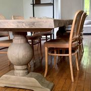 Table monastère en chêne ancien massif – SOLEIL 400 par 120 cm