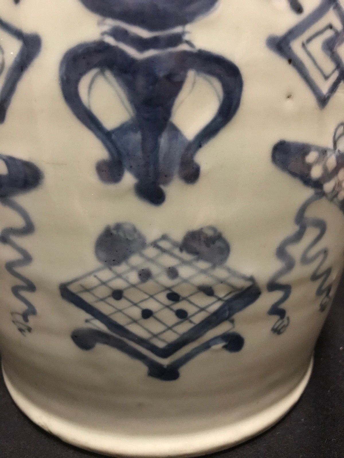 China white blue porcelain vase