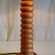Table lamp base in solid wood, Scandinavian style - mid 20th century.