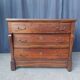 Secretary commode with a cross design from the Restoration period in walnut.