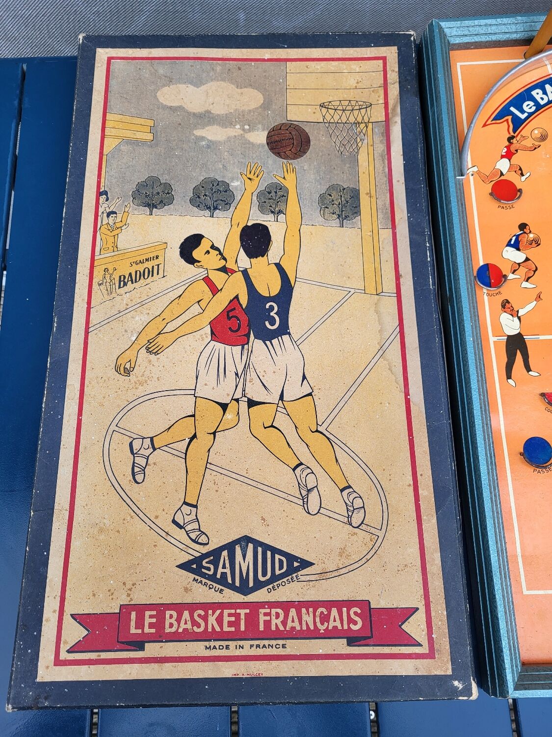 French Basket, Art Deco retro, made in France