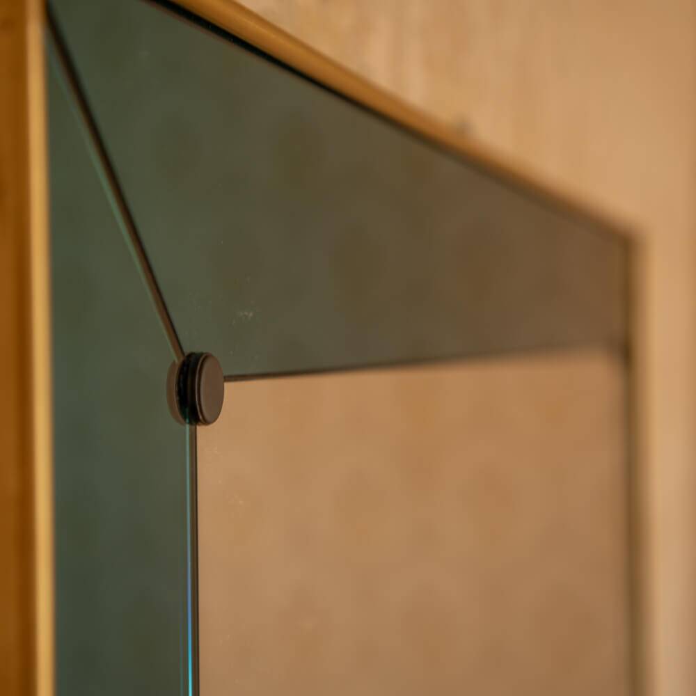 Italian floor mirror by Cristal Art, Italy 1950s