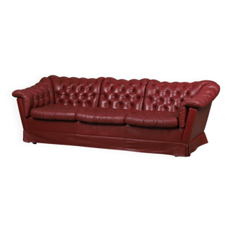 Chesterfield-Model 3-Seater Leather Sofa — Classic Club-Lounge Icon