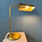 Lampe de bureau en laiton du milieu du siècle