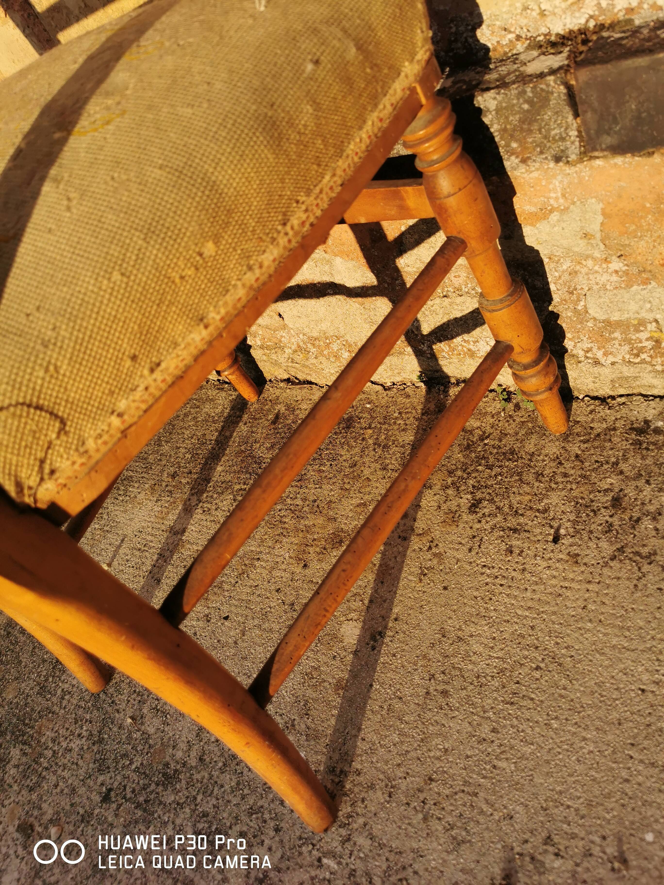 Former low chair known as "nurse chair" louis XV style