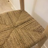 Bohemian chair wood and rope