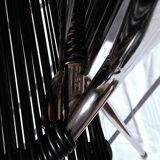 Series 4 chairs black scoubidou