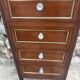 Small Louis XVI style Mahogany and mahogany veneer chiffonier