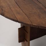 Impressive XL Oak Farmhouse Dining Table, France 19th century
