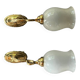 Paire d’appliques laiton et verre vintage