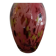 La rochere glassware vase in pink and multi-colored multi-layered glass signed
