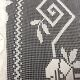 Hand embroidered bed cover with vintage crochet dimension: width -180cm- height -230cm-
