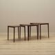 Set of three rosewood tables, Danish design, 1960s, production: Denmark
