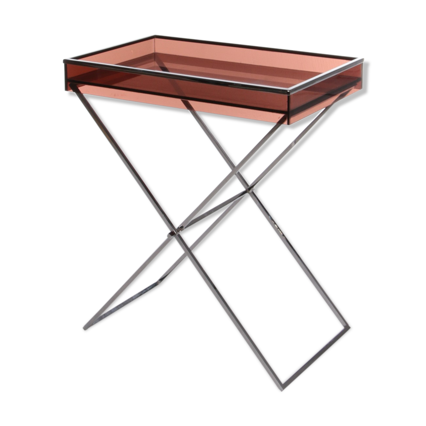 Vintage plexiglas sidetable 1970 France