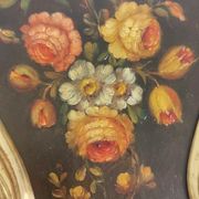 Oil paintings on panel. France, 1930s.