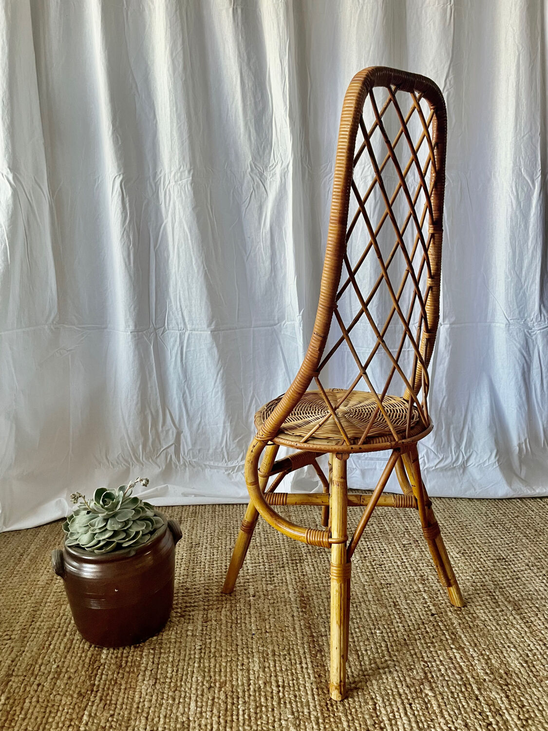 Vintage rattan chair 1960
