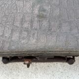 Old wood & leather suitcase