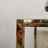 Serving table in brass and glass