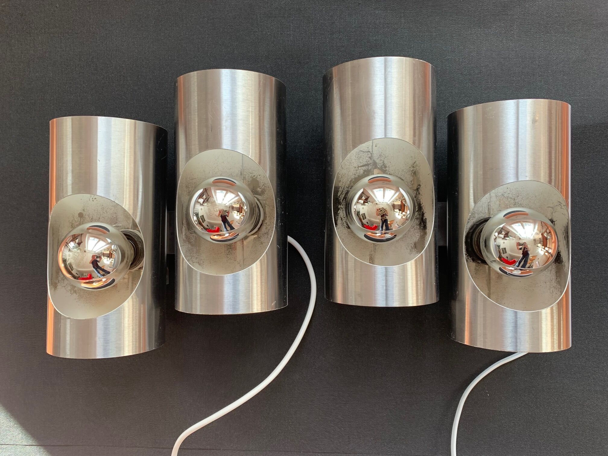 Pair of double wall lamps Oxar 70