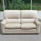 2/3-seater sofa in genuine beige leather by Roche Bobois. Very good condition, great comfort.