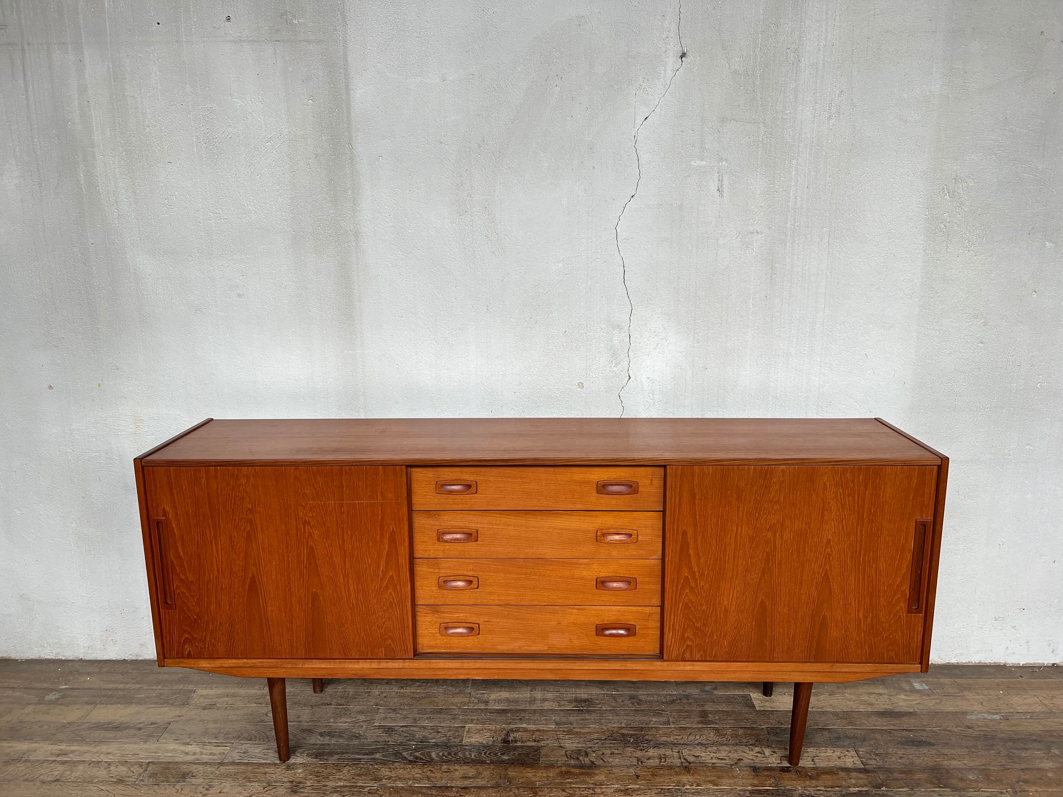 Scandinavian sideboard in vintage teak design 1960