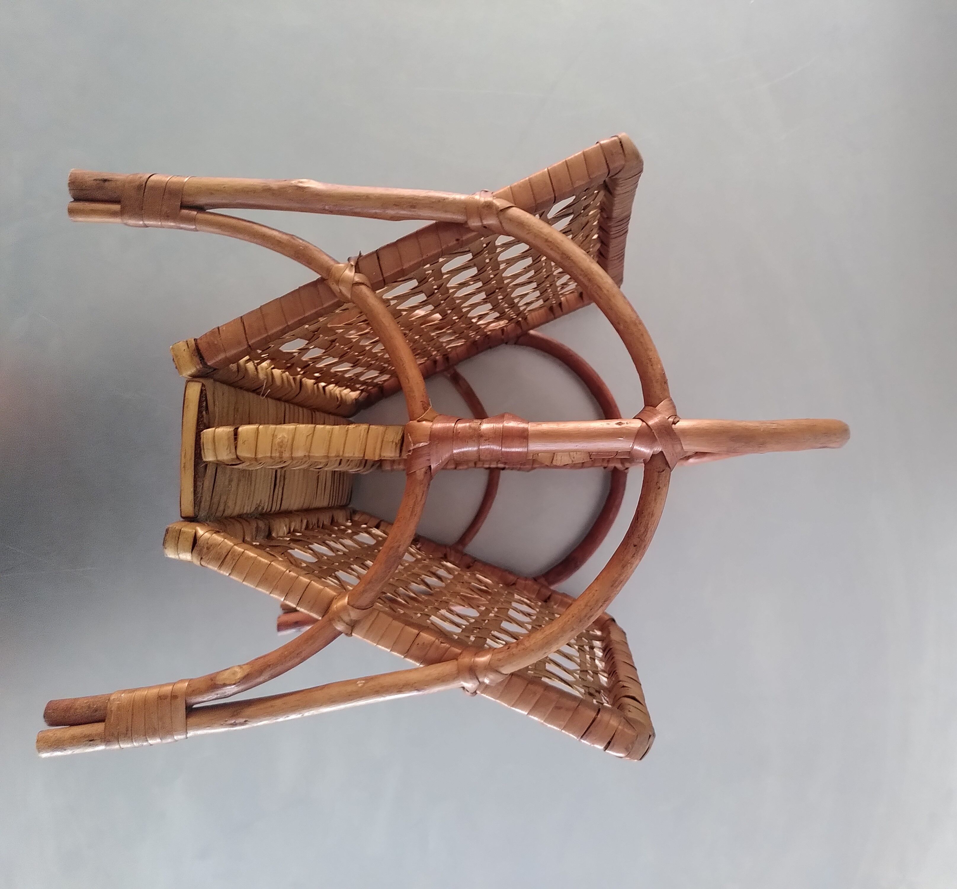 Wicker magazine holder
