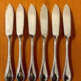 Christofle Perles 6 fish cutlery set: 12 pieces, excellent condition