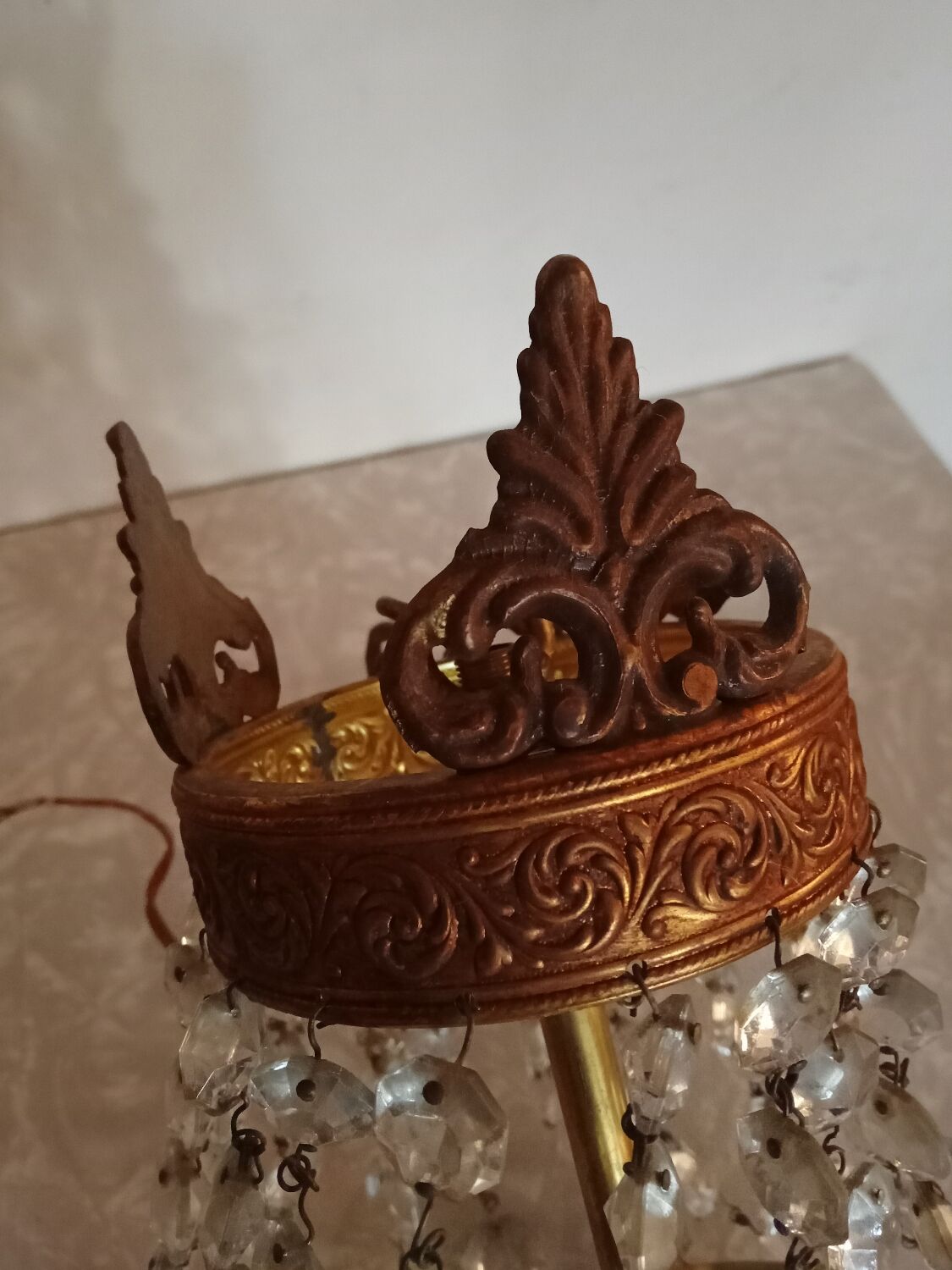 Balloon chandelier with tassels