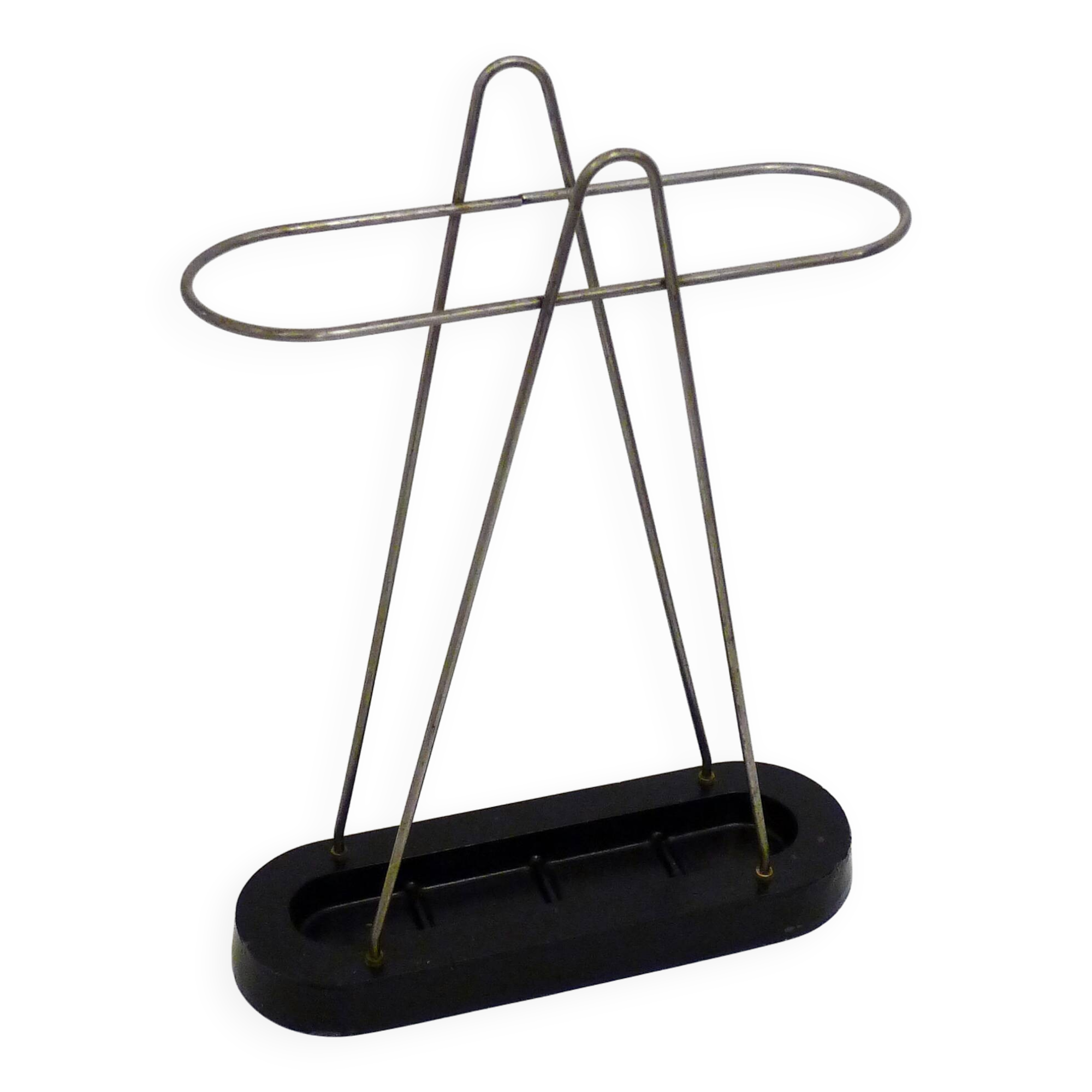 Modernist umbrella stand, Bauhaus style, in metal
