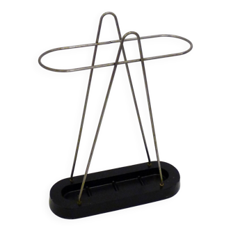 Modernist umbrella stand, Bauhaus style, in metal