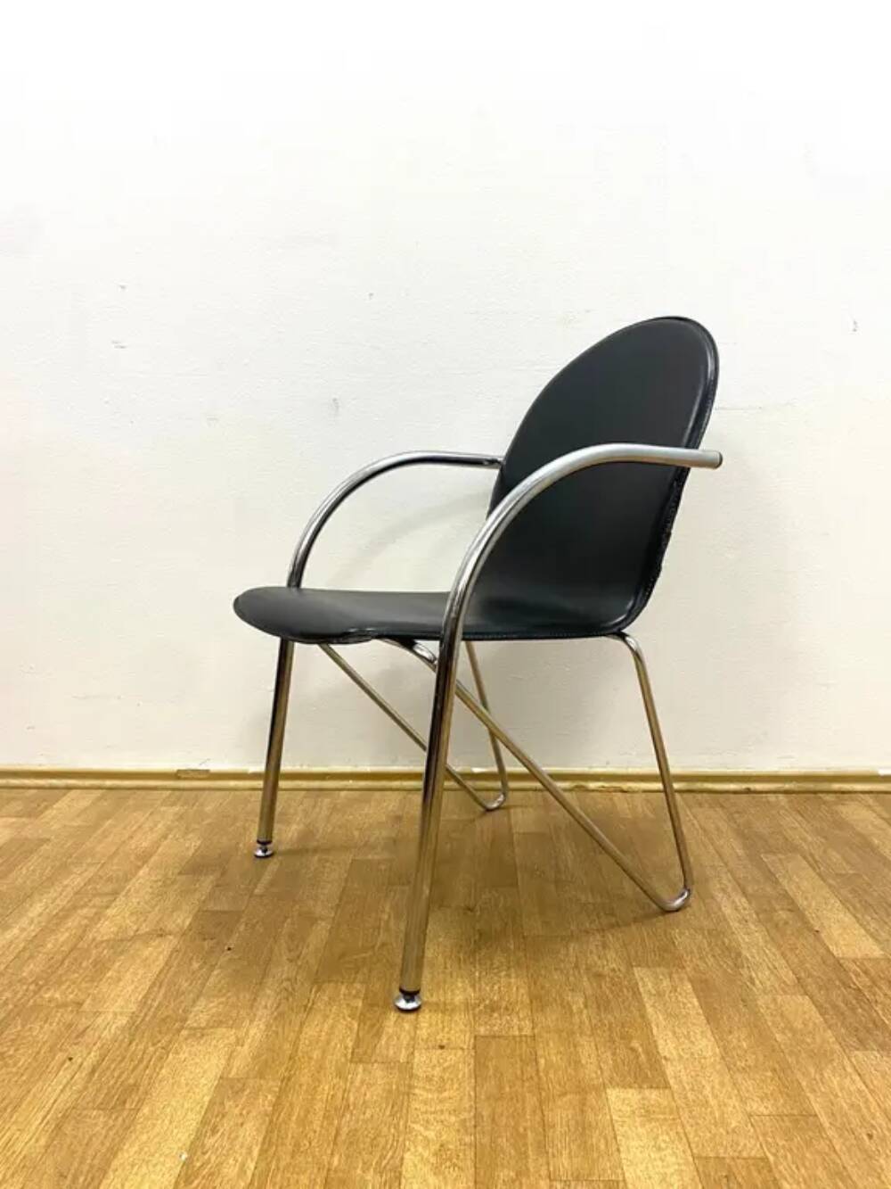 Set of 4 Retro Chairs with Armrests, 1980s, Czechoslovakia