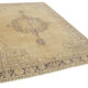 Handwoven antique anatolian beige rug 204 cm x 290 cm