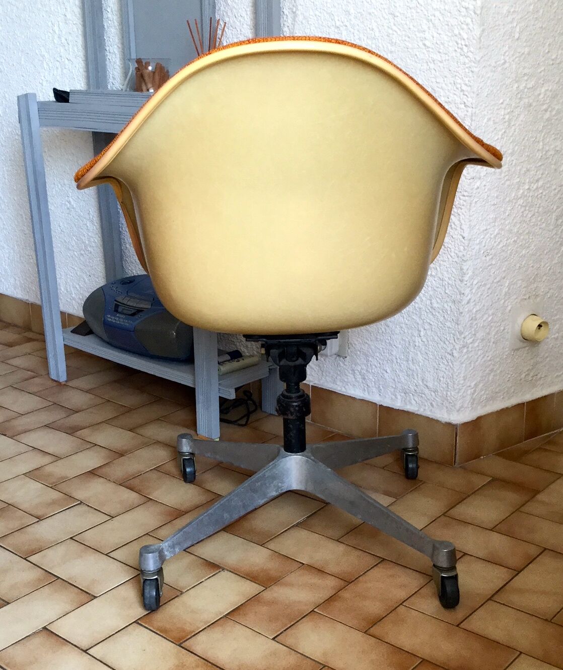 Herman Miller orange office armchair