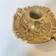 Antique Brass Candle Holder "Cell Rat" - Rustic Elegance