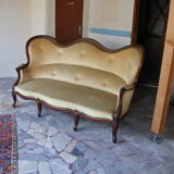 Canape a oreilles Napoleon III acajou