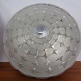Large German Glass Ceiling Lights, Set of 2, 1960s