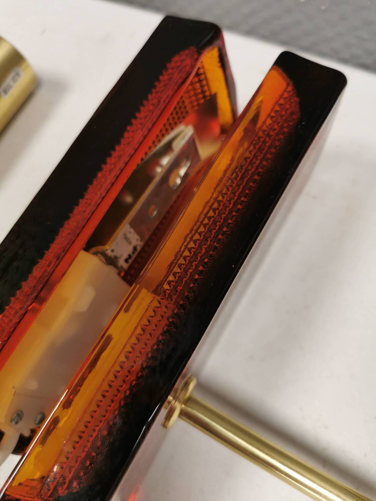 Wall lamps by Danish Vitrika with glass produced at Örrefors glass Sweden