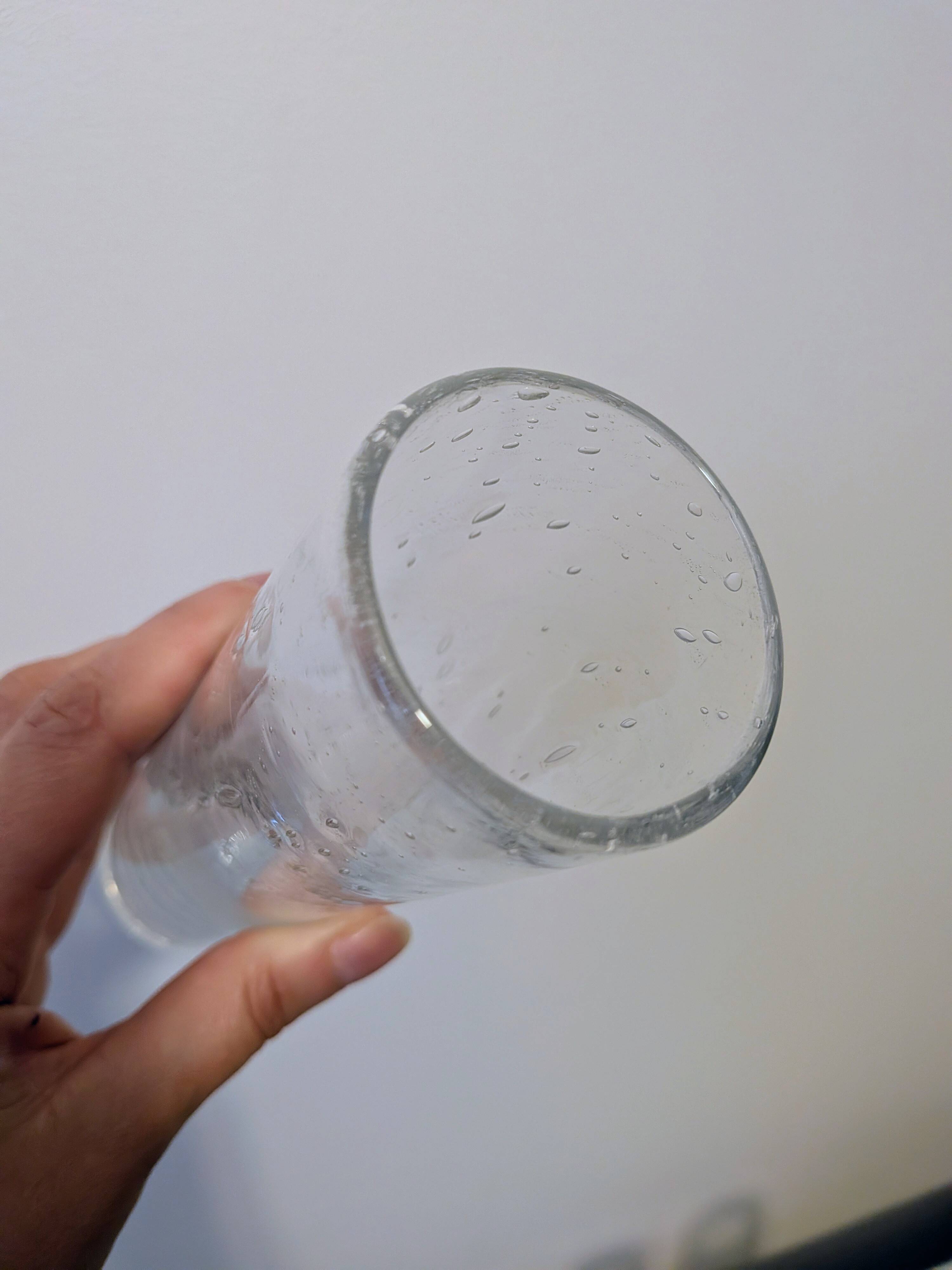 Blown glass bubble vases